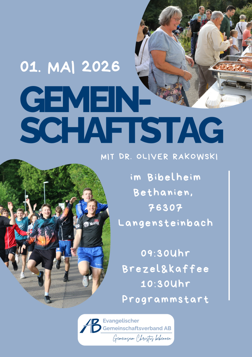 More than words – Evangelium, das man spürt - Gemeinschaftstag am 01.05.2026